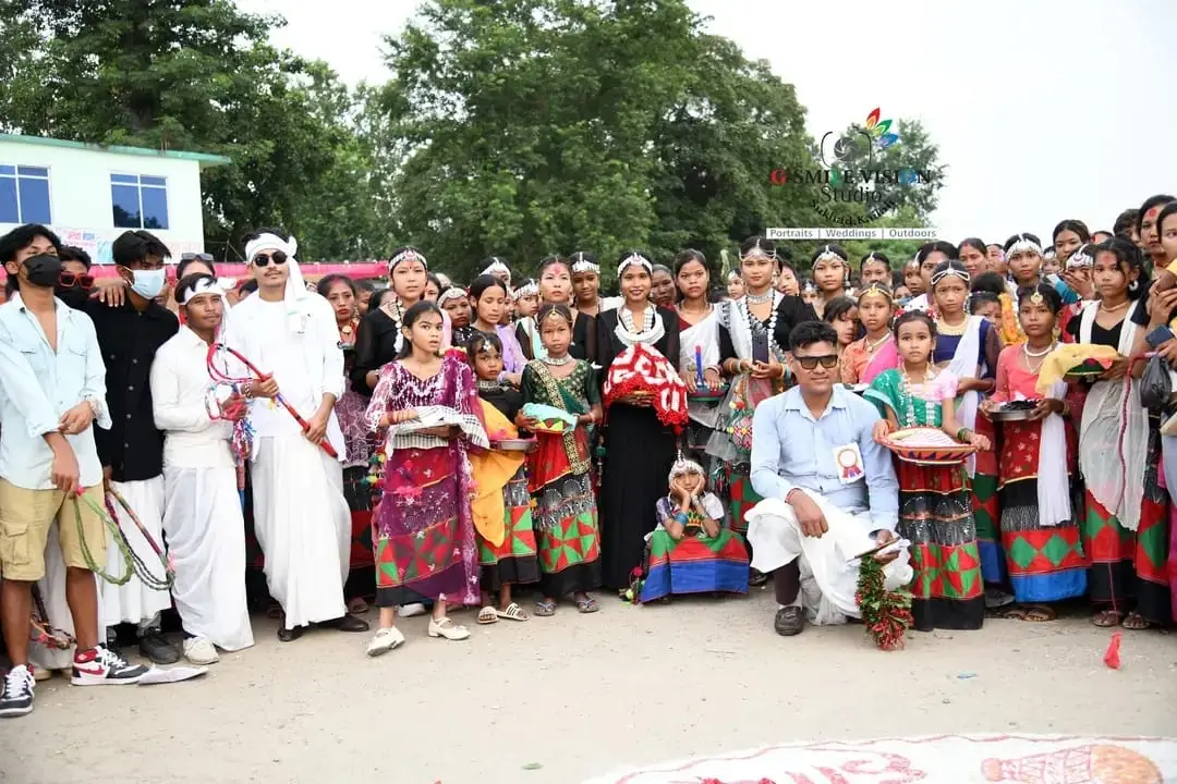 a group of people posing for a photo