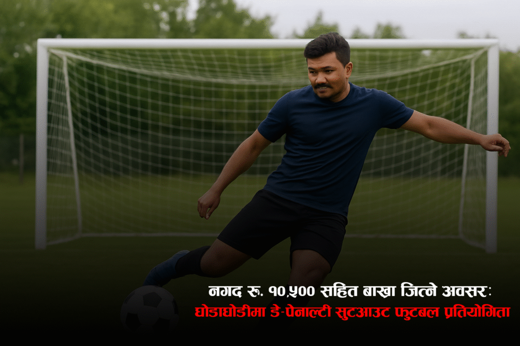 दशैँ मिलन तथा प्रथम खुल्ला डे–पेनाल्टी सुटआउट फुटबल प्रतियोगिता २०८२ हुने