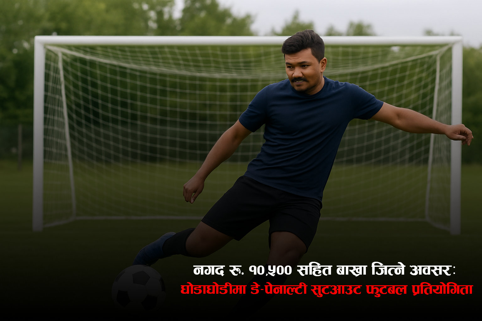 दशैँ मिलन तथा प्रथम खुल्ला डे–पेनाल्टी सुटआउट फुटबल प्रतियोगिता २०८२ हुने