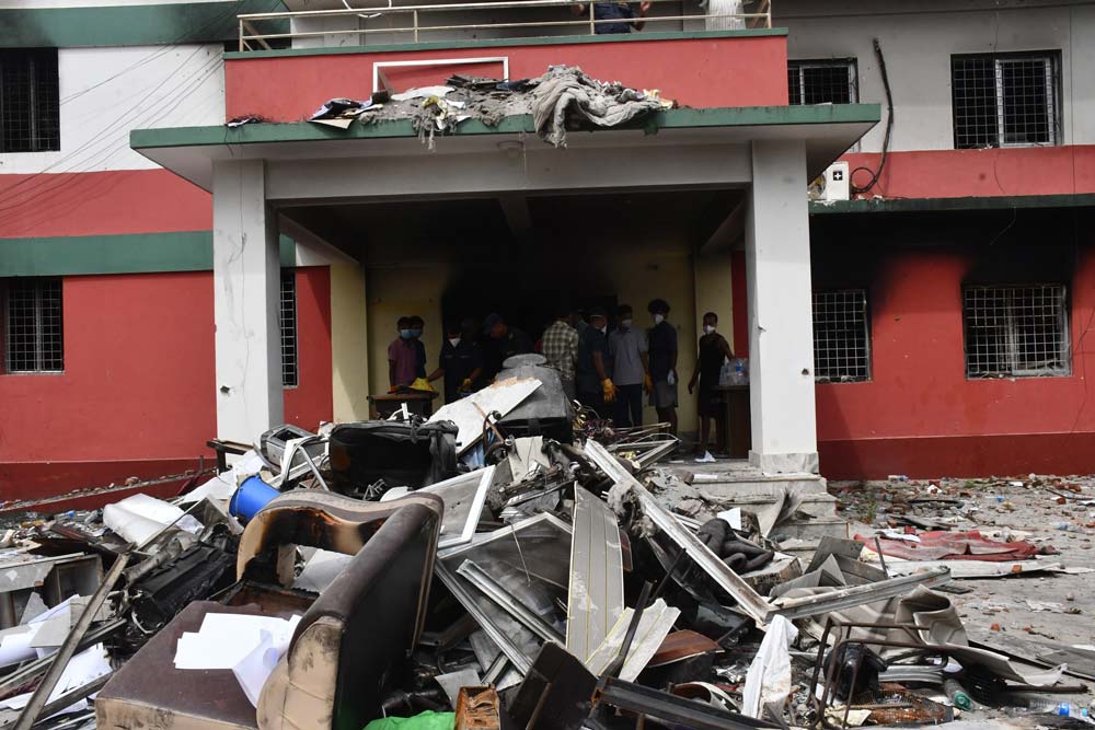 मुख्यमन्त्री कार्यालयमा आगजनी र तोडफोडबाट साढे नौ करोड रुपियाँभन्दा बढीको क्षति