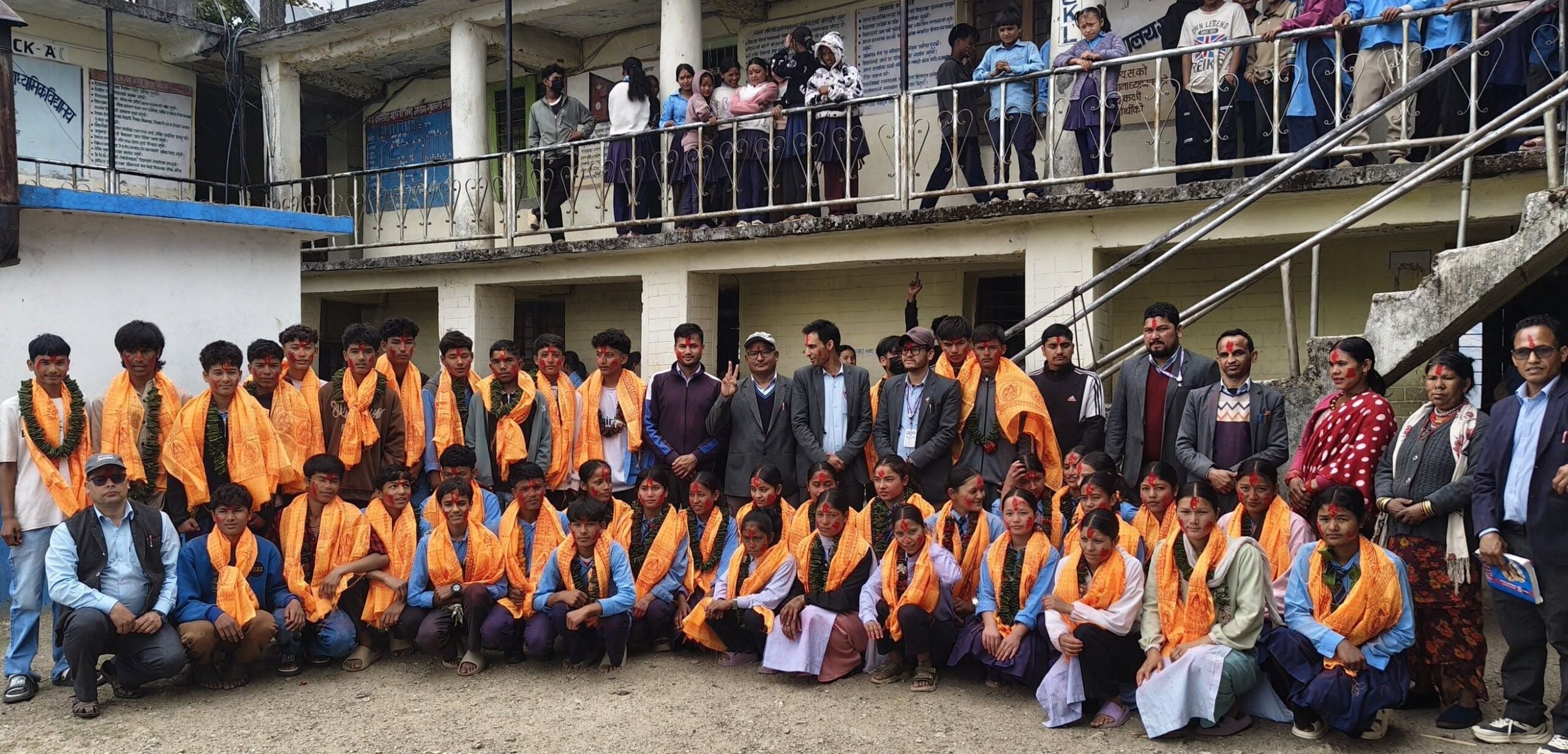 पूर्व तयारीसहित तोली देवलडाँडा माविद्वारा कक्षा १० र १२ का विद्यार्थीलाई विदाई